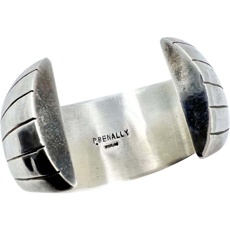 Thumbnail: Vintage Navajo Signed Bracelet by Pamela Benally / Native Signed Cuff Bracelet