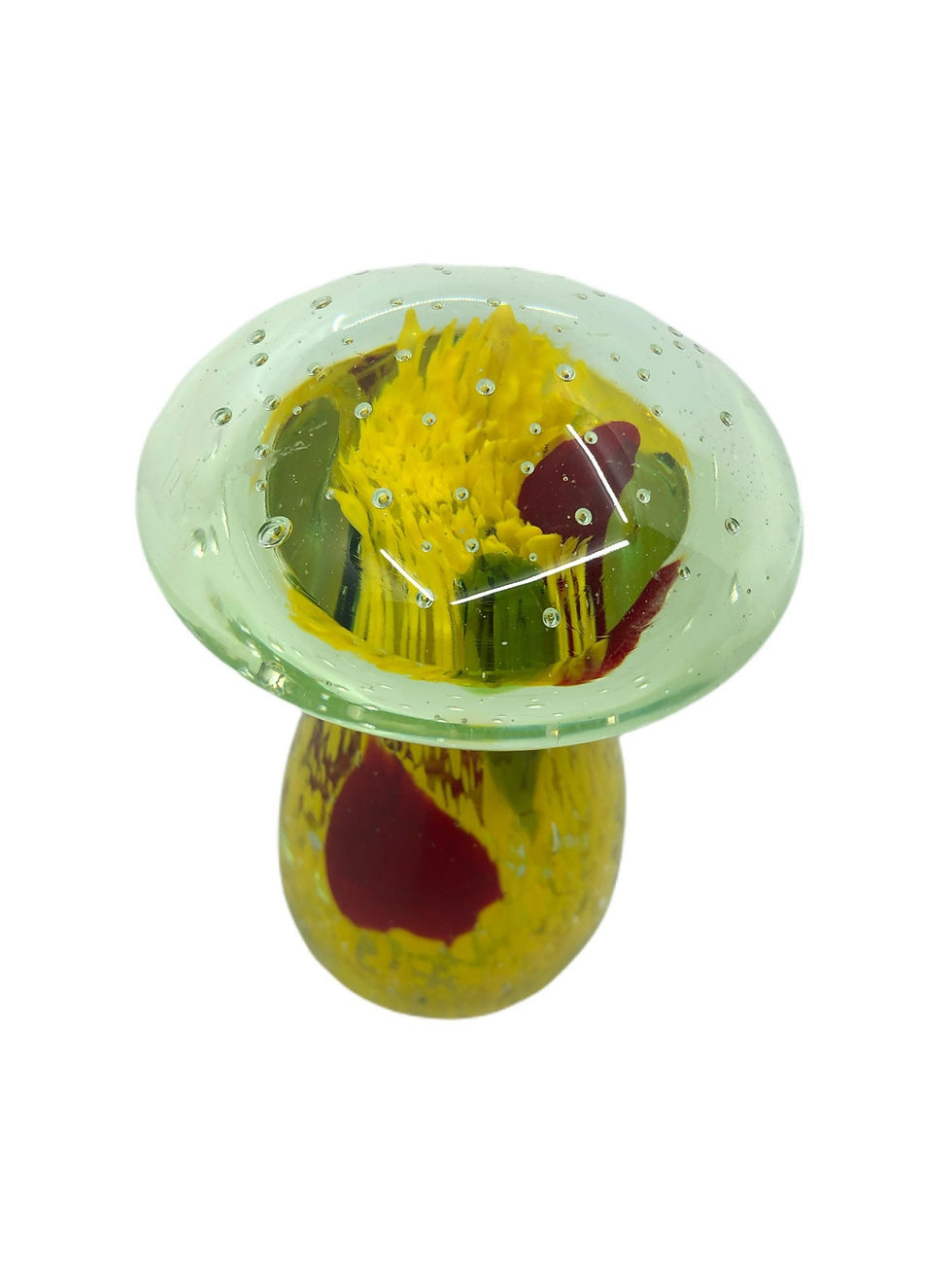 Thumbnail: Vintage BEAUTIFUL Hand-Blown Large Glass Mushroom Figurine/Statue / Mid-Century