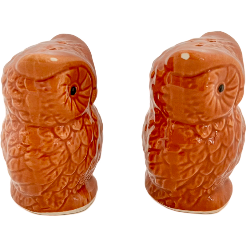 Thumbnail: Vintage Salt and Pepper Shakers / Owl Salt and Pepper Shakers / Mid-Century Owl