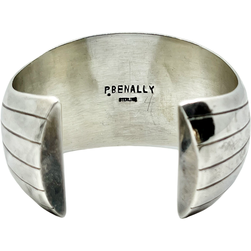 Thumbnail: Vintage Navajo Signed Bracelet by Pamela Benally / Native Signed Cuff Bracelet