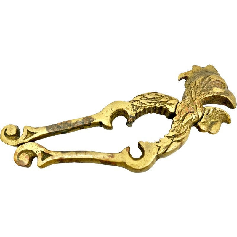 Thumbnail: Vintage Brass Rooster Nutcracker / Mid-Century Brass Rooster Nutcracker / 1960's