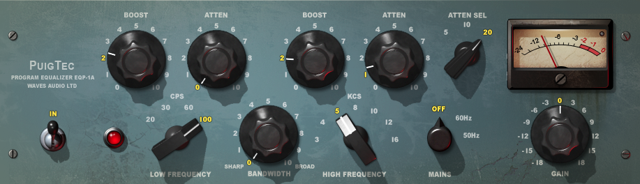 Waves Pultec EQ1PA plugin