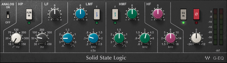 Waves SSL EQ plugin