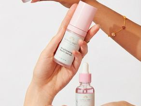 A close-up of glowing, smooth skin with soft lighting highlighting natural radiance after exfoliation.