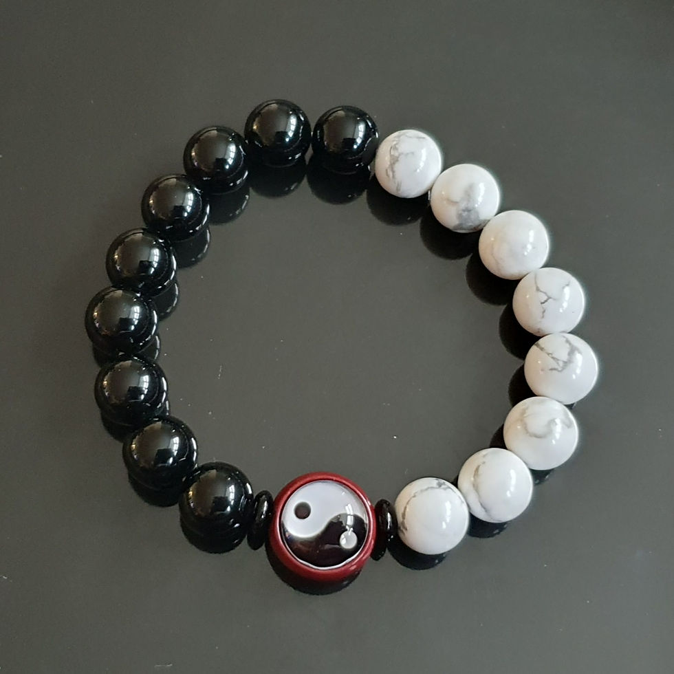 Thumbnail: Yin Yang Handmade Crystal Bracelet
