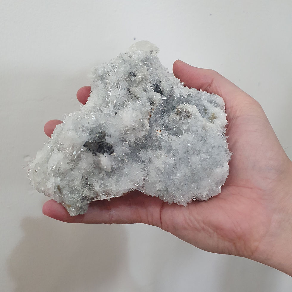 Thumbnail: Needle Quartz Raw Crystal With Stand
