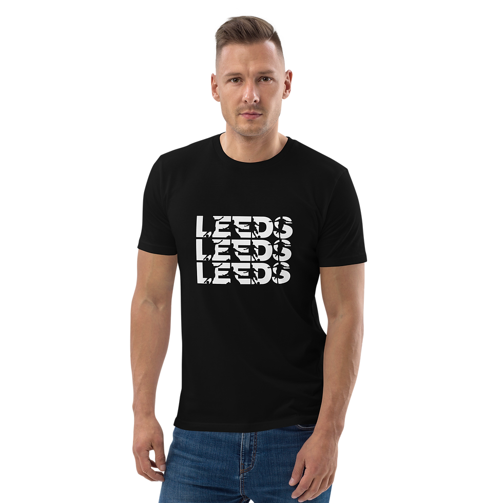 Thumbnail: Leeds Leeds Leeds Unisex Tri-Blend Short Sleeve T-Shirt