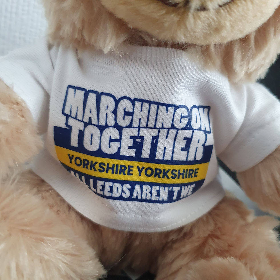 Thumbnail: Marching On Together Personalised Brown Teddy Bear