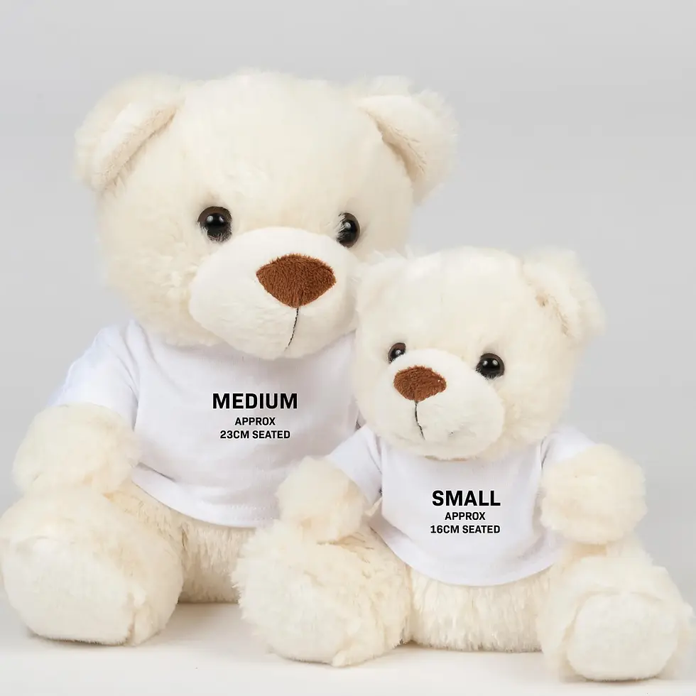 Thumbnail: Marching On Together Personalised White Teddy Bear