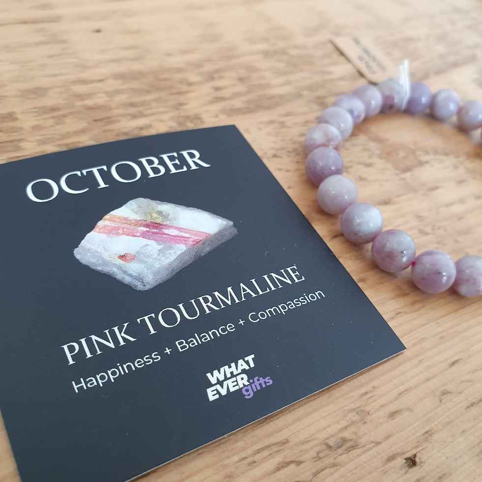Thumbnail: Pink Tourmaline Crystal Bracelet (October Birthstone)