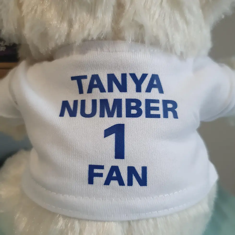 Thumbnail: Marching On Together Personalised White Teddy Bear