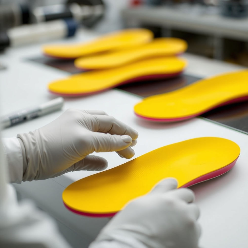 Kişiye özel tabanlık uygulamasının süreçlerini gösteren bir görsel.