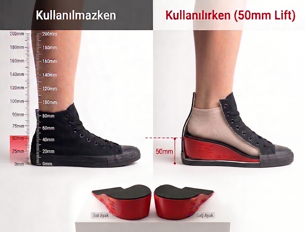 KİŞİYE ÖZEL YÜKSELTME (>3 CM) TABANLIĞI KULLANIM VE GÜVENLİK KILAVUZU