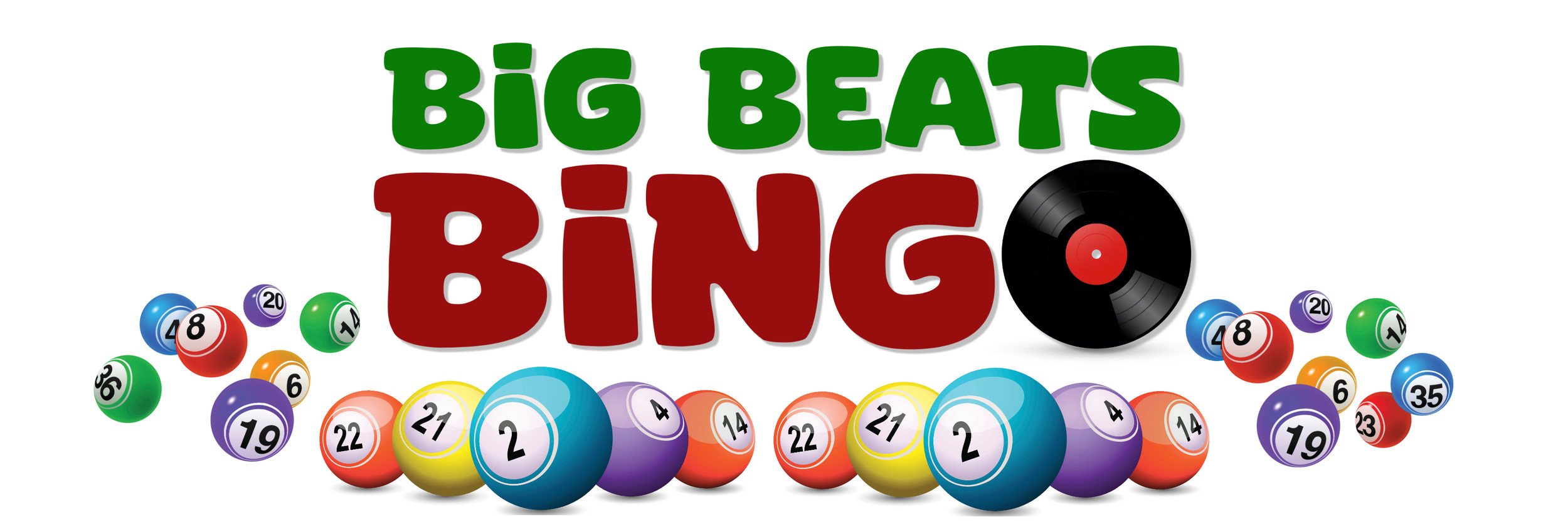 How to play Big Beats Bingo. Mark off songs for prizes.
