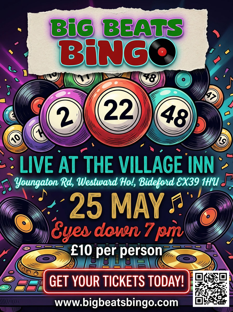 Big Beats Bingo The Village Inn Monday 25th May