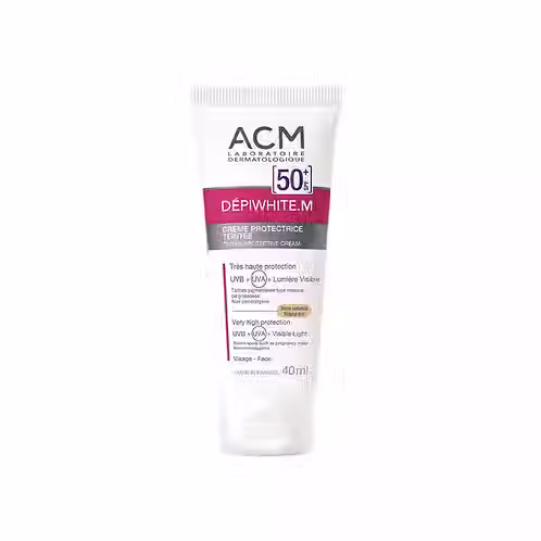 DÉPIWHITE M CREMA PROTECTORA SOLAR CON COLOR DORADO FPS50+ 40 ML