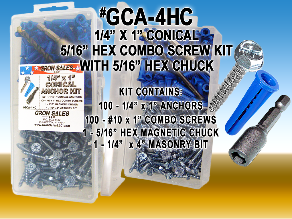 GCA-4HC "Conical" Anchor Kit