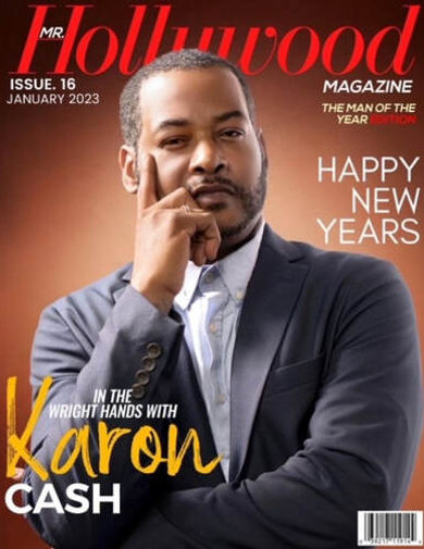 Karon Cash on the cover of Mr. Hollywood Magazine