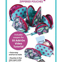 Different coloured fabric purses in bright colours made with a quality zippered closure, can be made at our purse making workshops