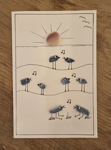 Seashore shell card