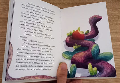 La Biblia de los niños. Ed. El Ateneo. Escrito por Jorge Gonzáles Manent. Ilustrado por Mechi Zérbola. 2025.