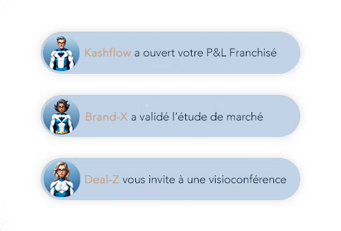 Kaptain Franchise I Missions en cours