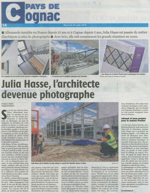 Bel Article dans Charente Libre!