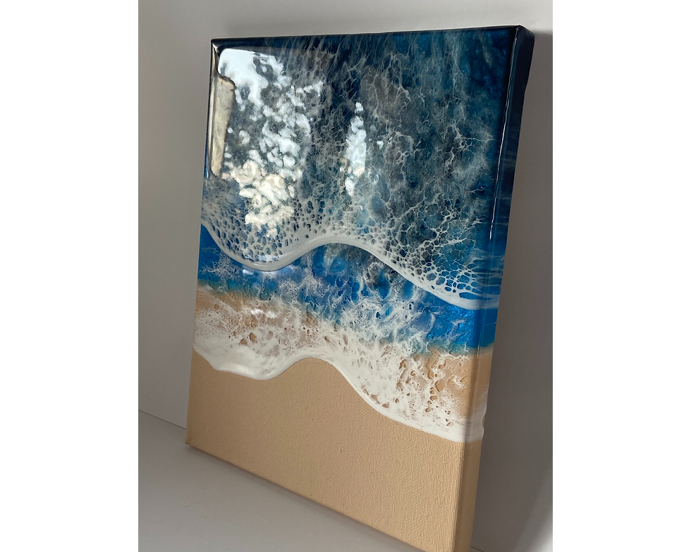 Thumbnail: Original Wall Art - Double Resin Wave