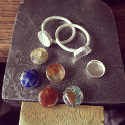 ETSY ring ghost gear stacker rings