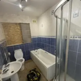 Bathroom during refurbishment work