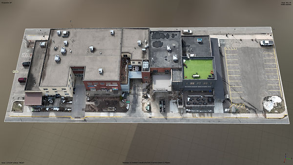 3D digital twin of commercial building developed from a drone and using photogrammestry