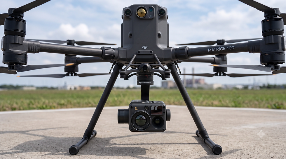 Commercial Drone carrying advanced Thermal sensor