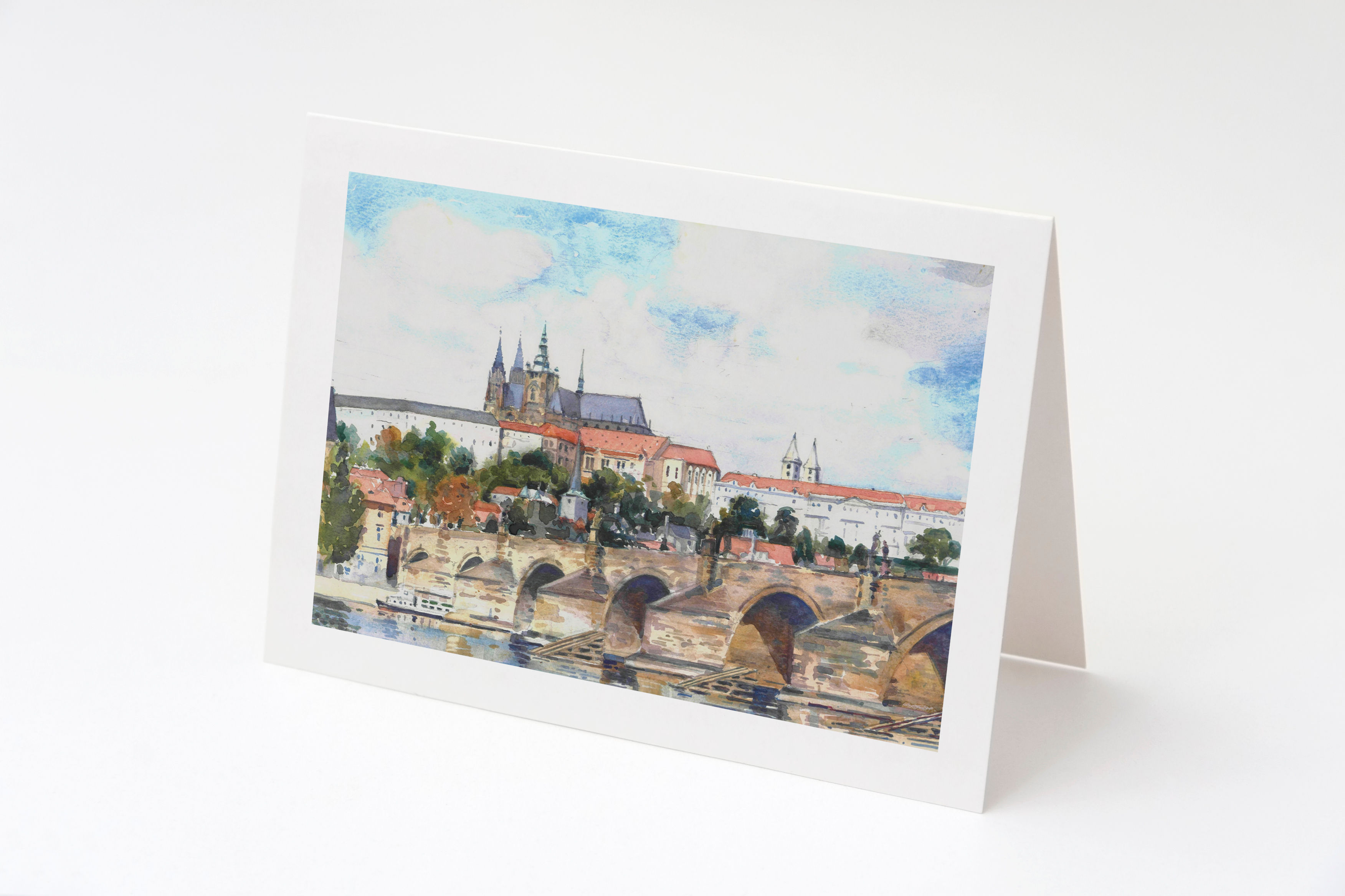Charles Bridge & Prague Castle | Greeting Cards (10 Pack)