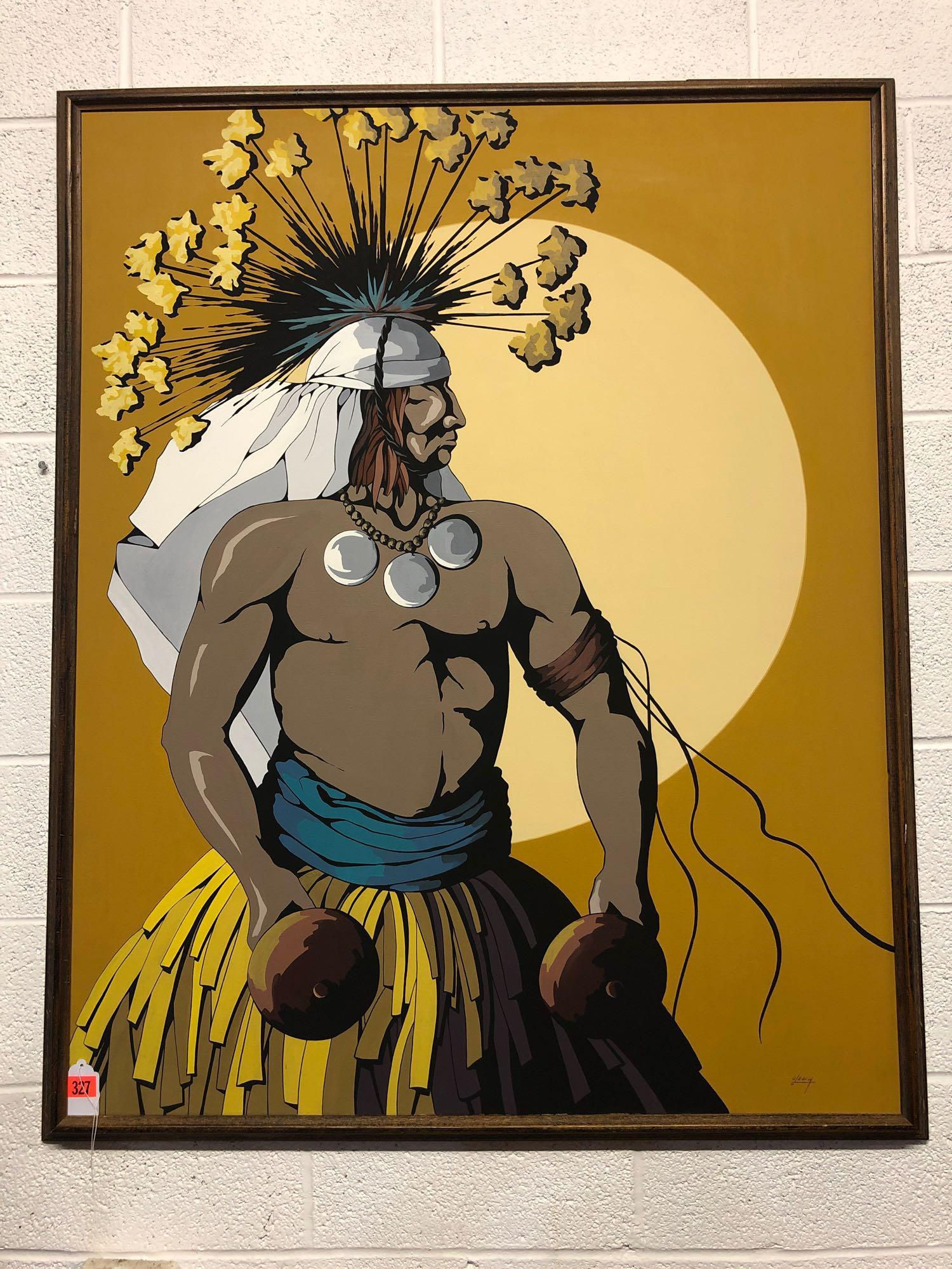 ORIGINAL OIL "KUKSU DANCER" BY DIANE O'LEARY