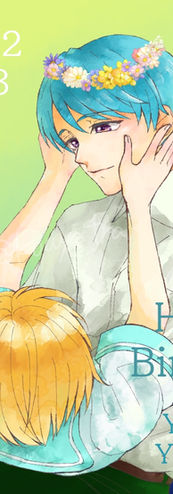 八木沢雪広誕生日イラスト（八木沢と小日向）