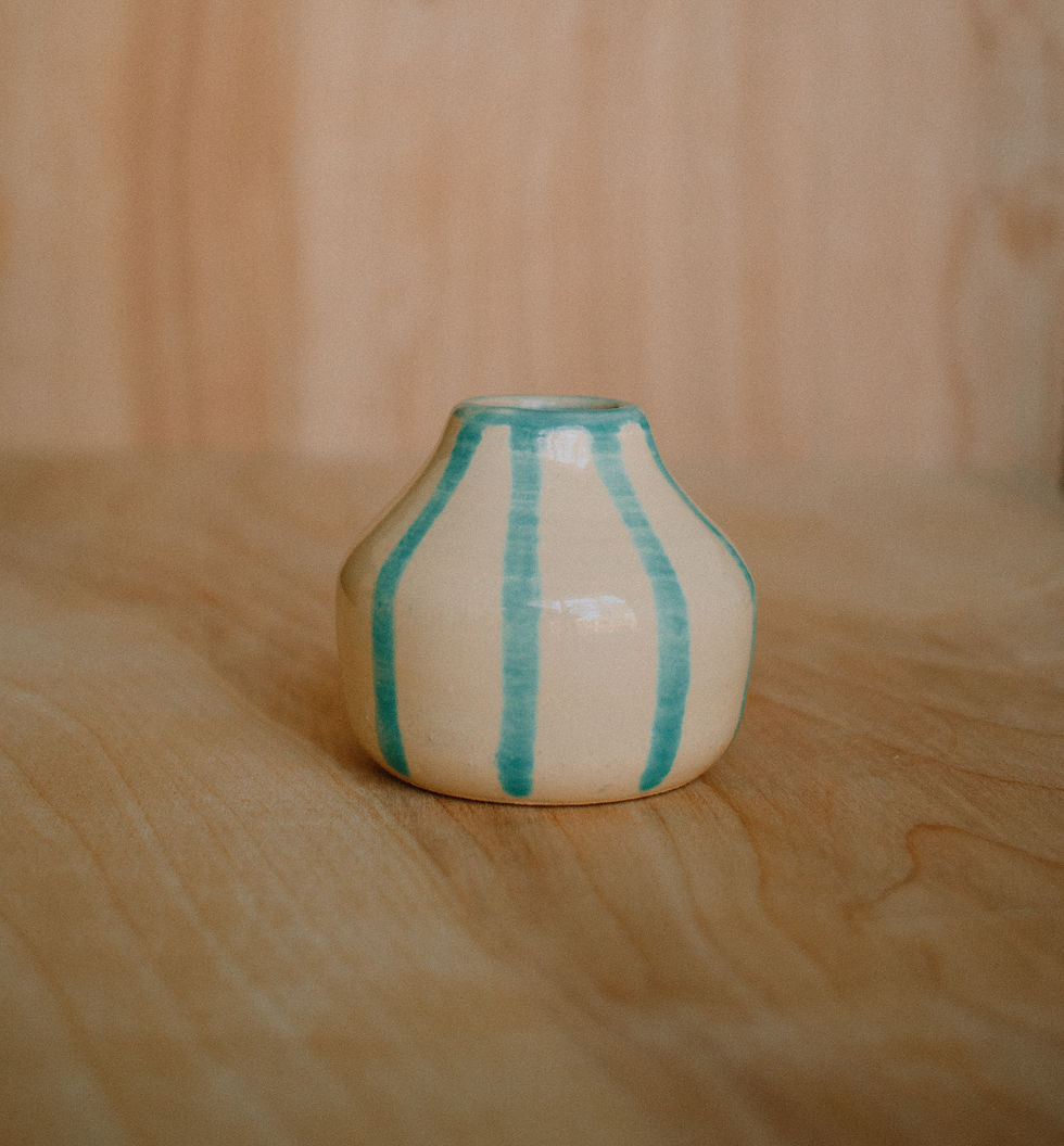 Thumbnail: Striped Dandi Vase/Candle Holder