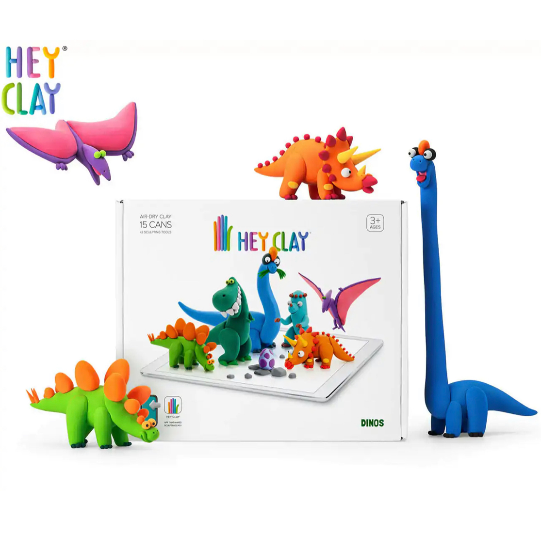 Hey Clay- Dinos, 15 Cans