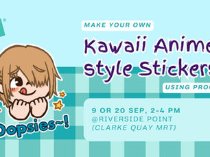 Learn to Draw Kawaii Anime Characters on Procreate Workshop, happening this September!