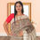 Thumbnail: "Royal Caravan" Hand Painted, Madhubani Gitcha Silk Saree
