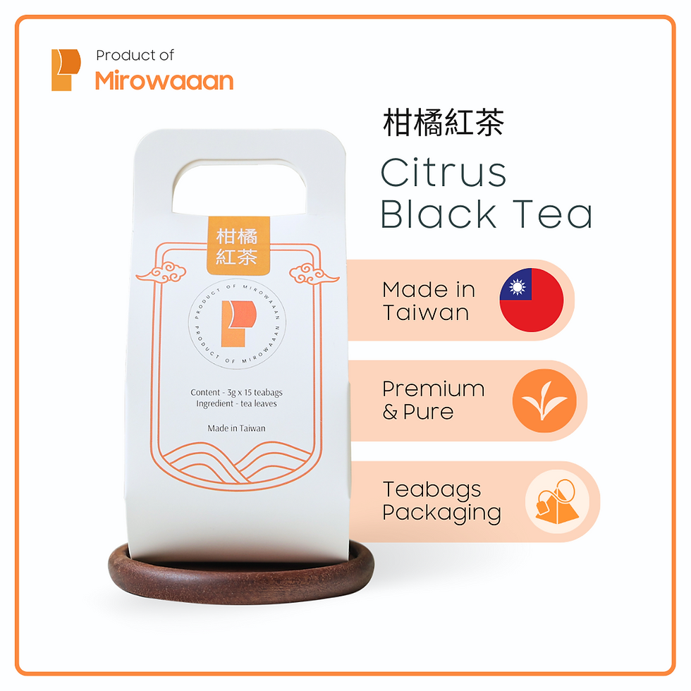 Citrus Black Tea with fruity notes Taiwan oolong tea