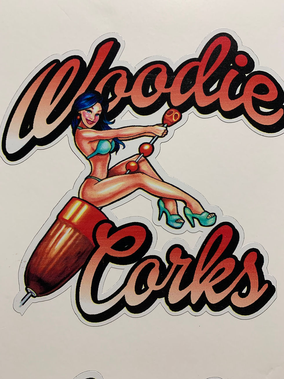 Thumbnail: Large Woodie Cork Decal