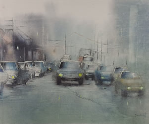 Une aquarelle de Eric Vinet