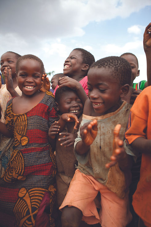 Gelukkige kinderen in Oeganda.