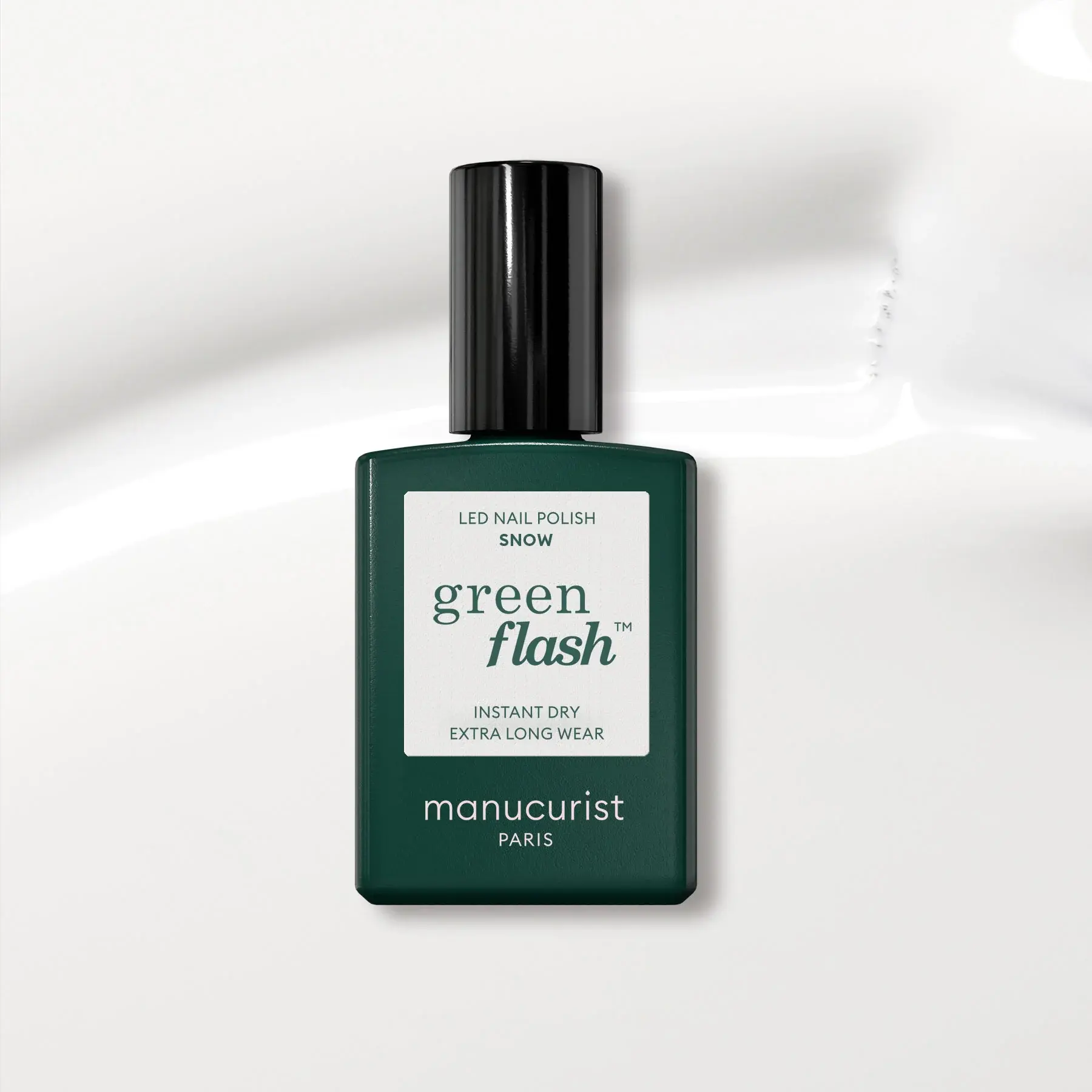 Vernis Green flash Snow - MANUCURIST