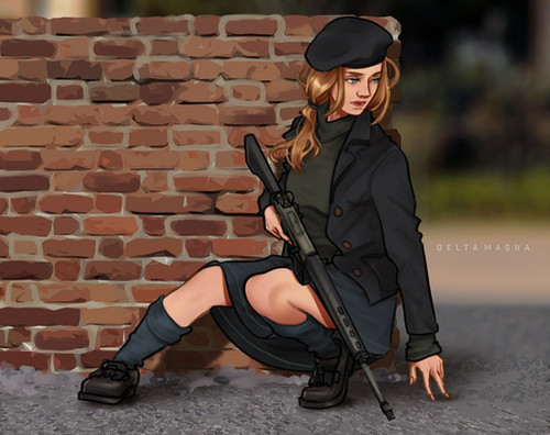 Ira With Rifles IRA GIRL Print | DELTA MAGNA