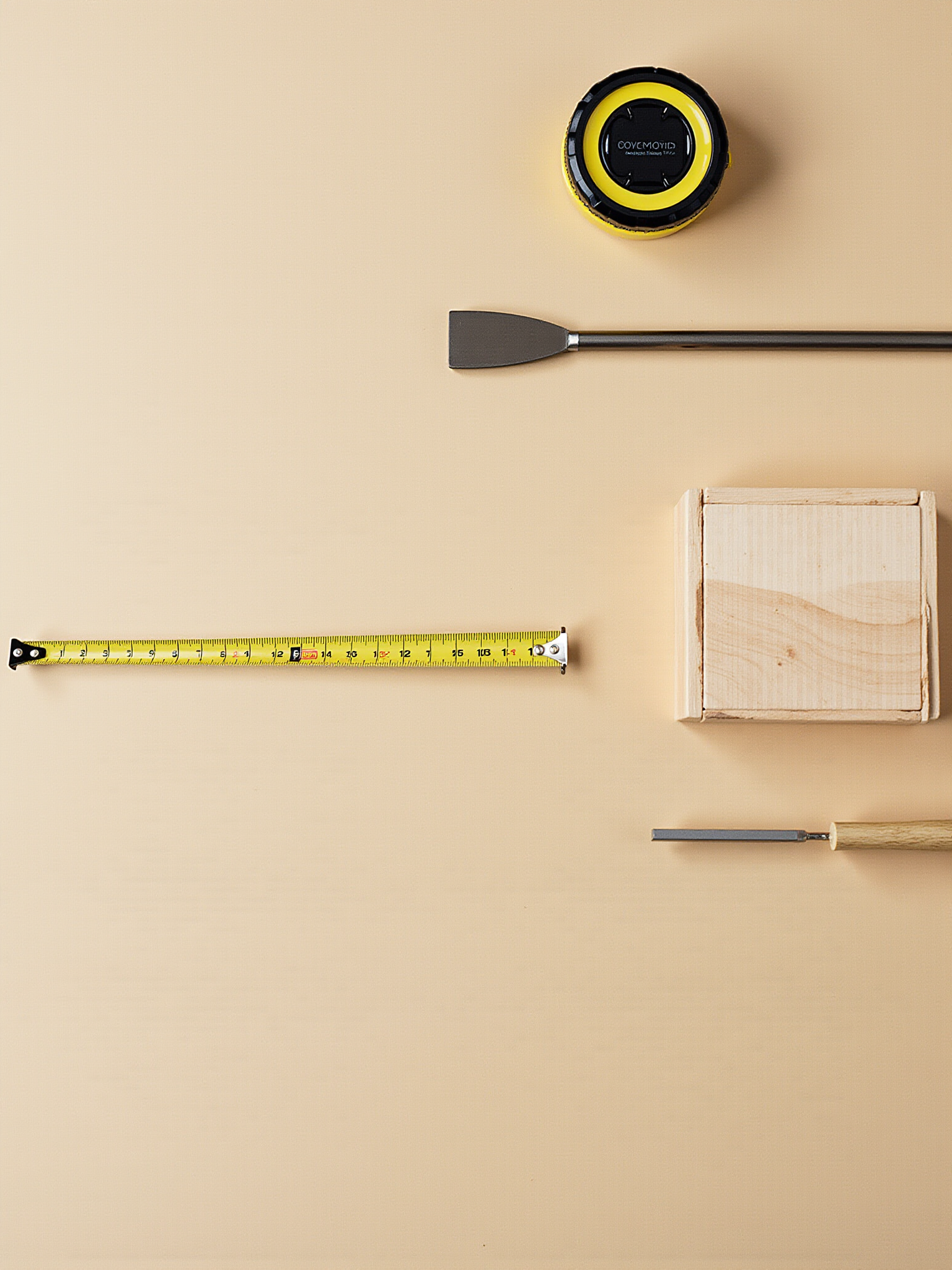 A designed kitchen with wooden floor