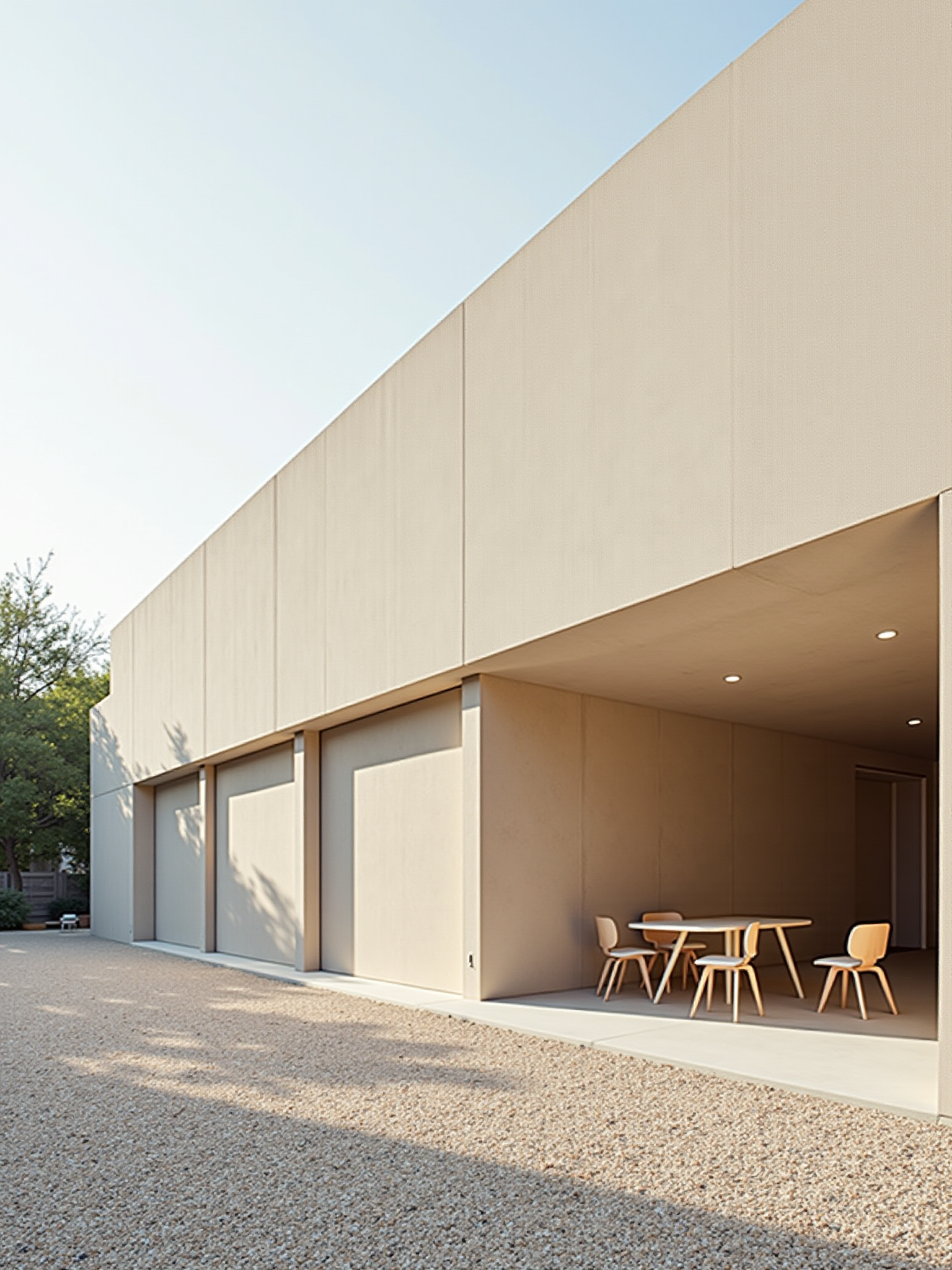 A concrete designed bathroom