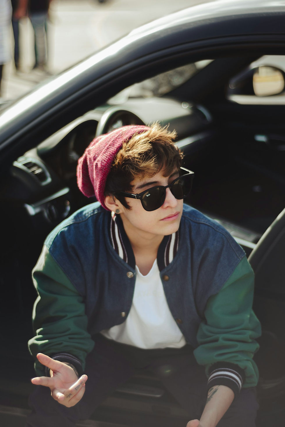 Oversized bomber jacket