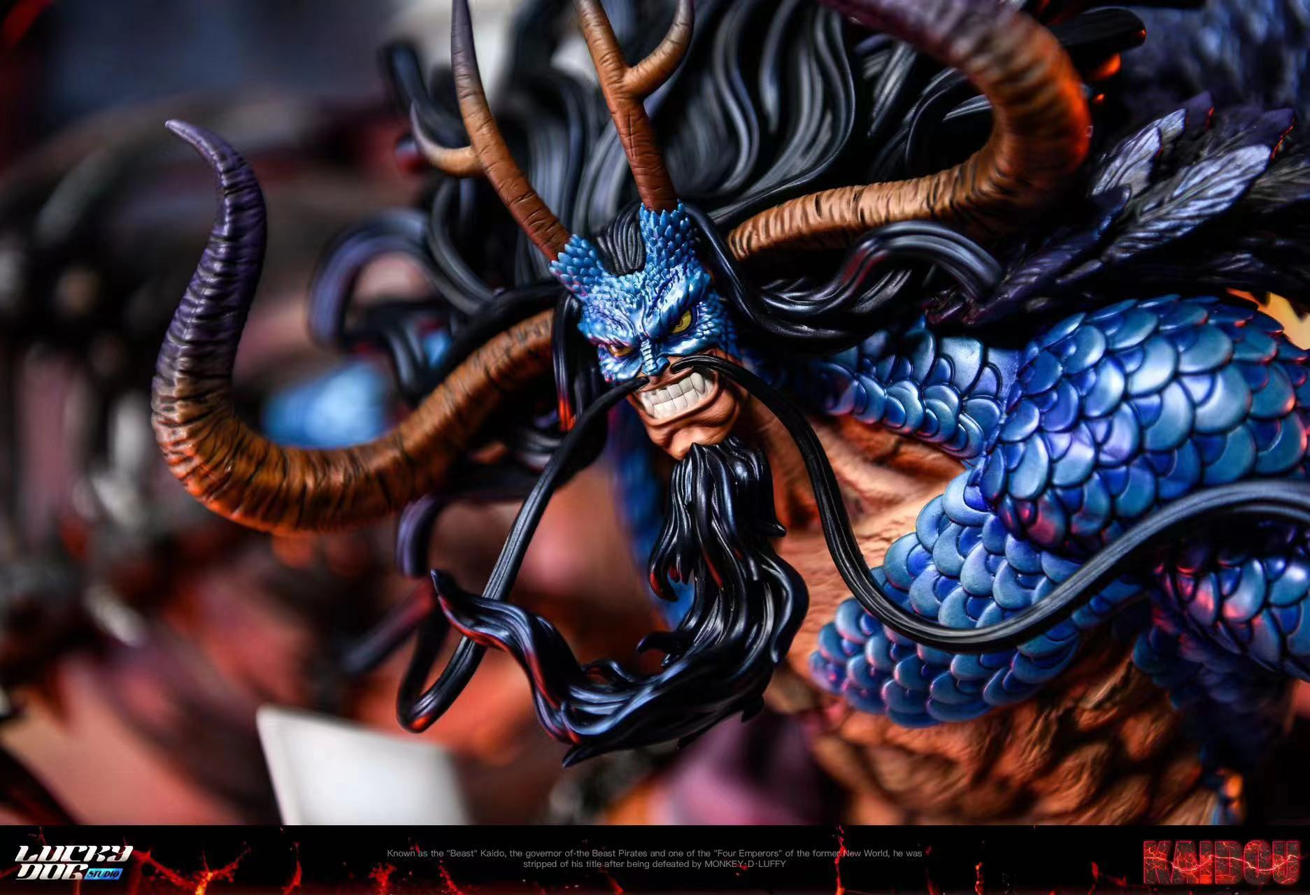 LuckyDog Studio - One Piece Kaido Resin Statue