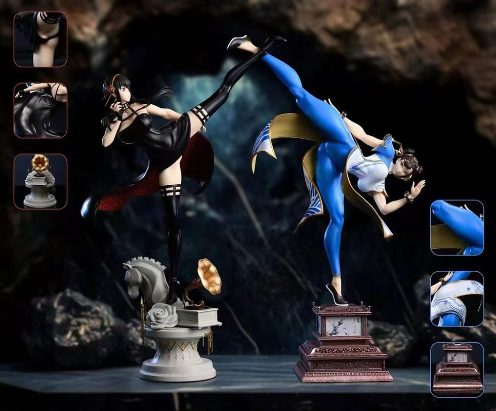 Xpic Studio - 1/4th Chun Li & Yor Forger GK Resin Statues